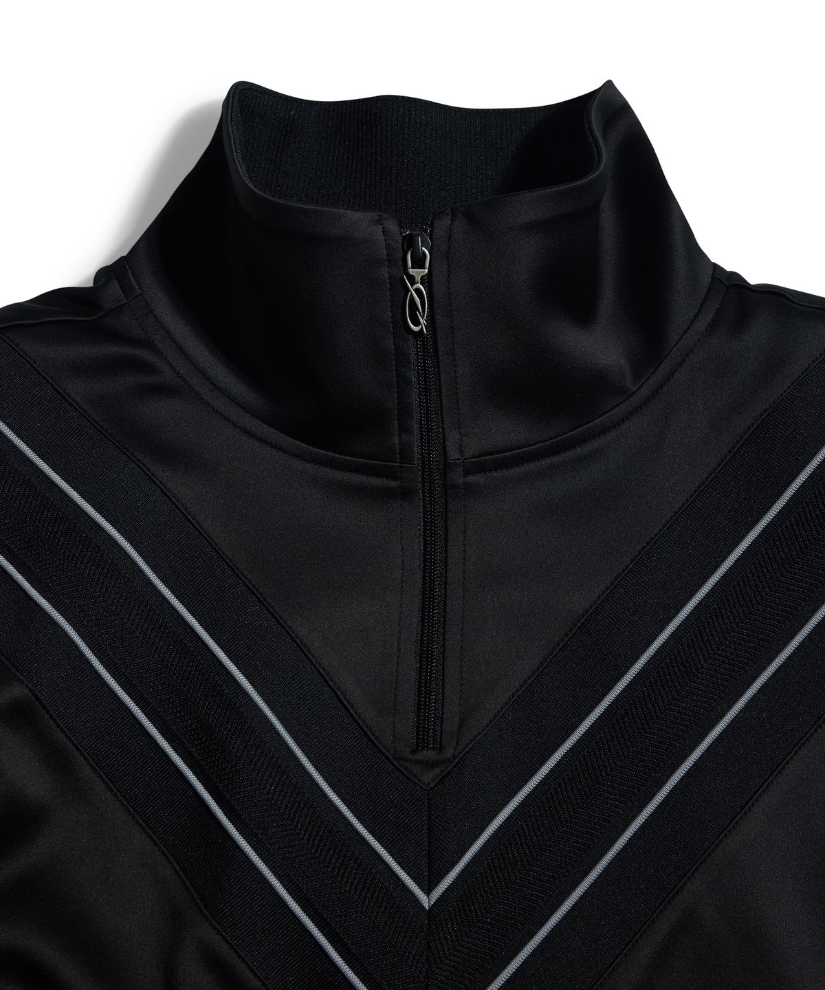 51퍼센트(51PERCENT) Diagonal track zip-up - black