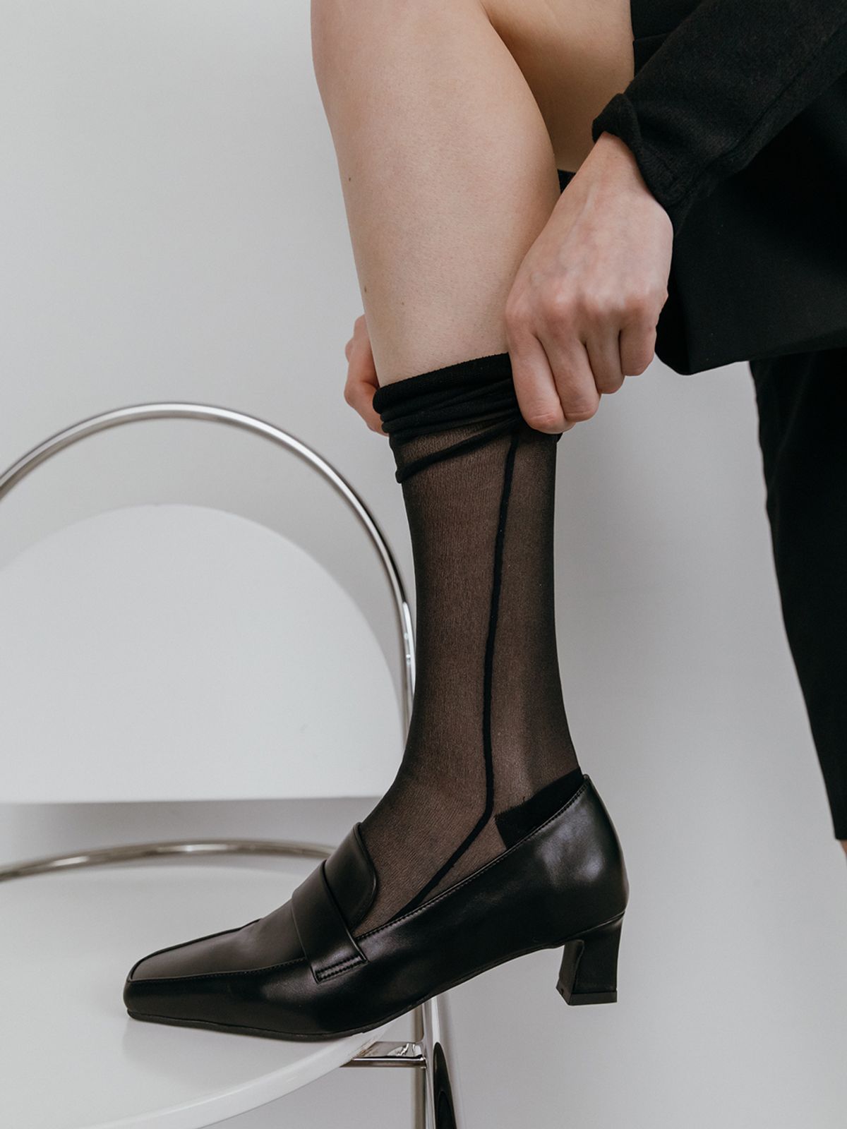메티에(METIER) me2451-1 모던 클래식 로퍼 펌프스 classic loafer pumps heel (2color)