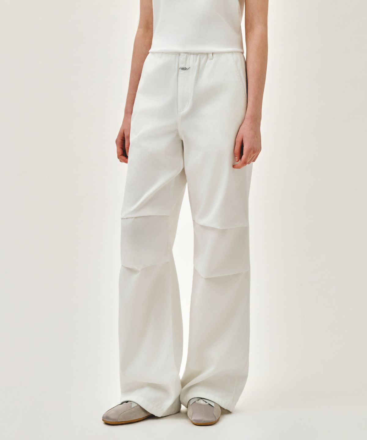 마리떼 프랑소와 저버(MARITHÉ + FRANҪOIS GIRBAUD) W SUMMER WIDE FIT DENIM PANTS white