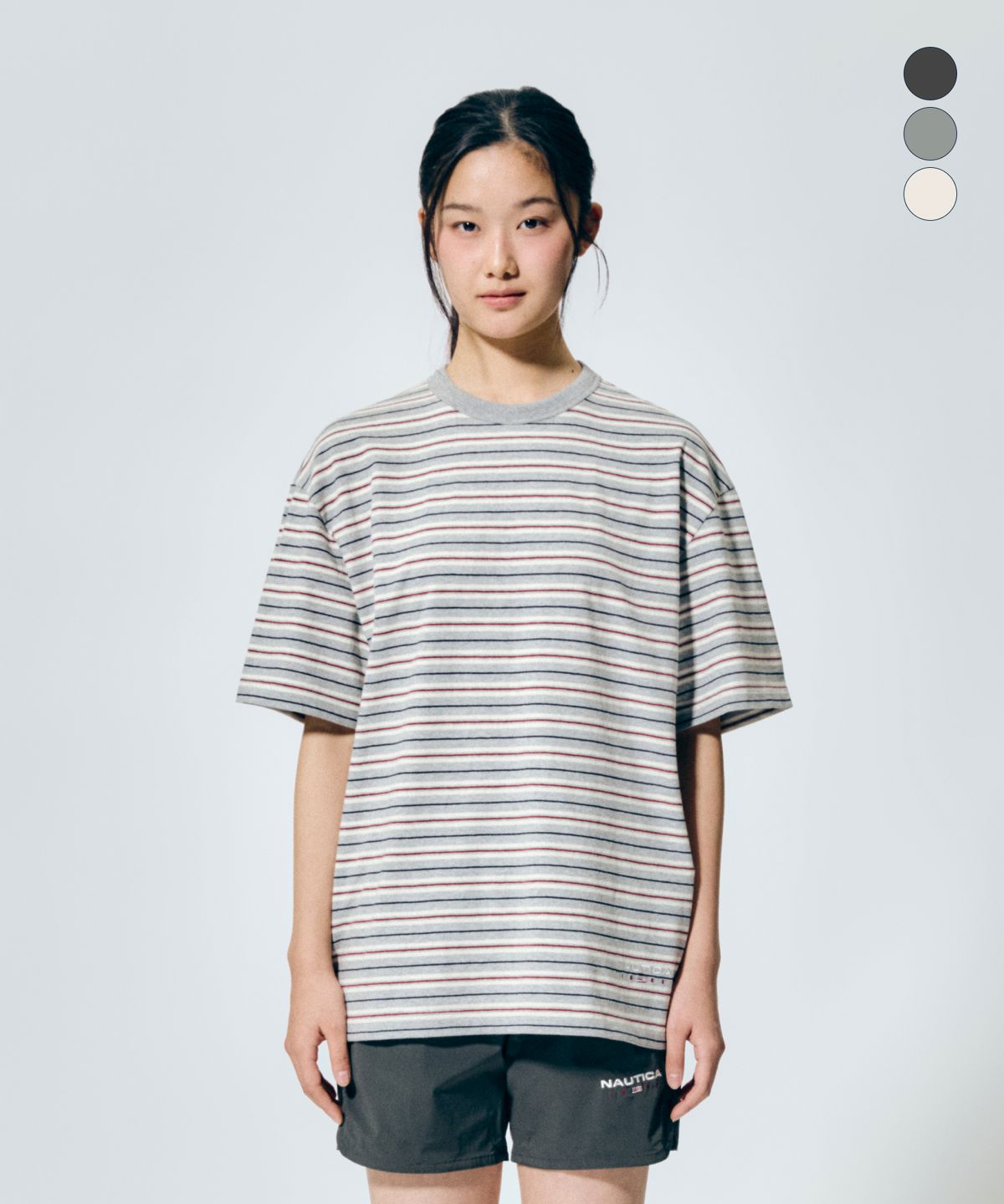 노티카(NAUTICA) 83플래그 스트라이프 티셔츠(3colors) NTS5436