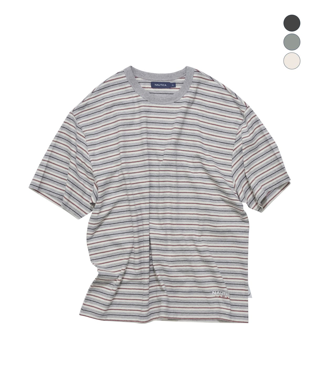 노티카(NAUTICA) 83플래그 스트라이프 티셔츠(3colors) NTS5436