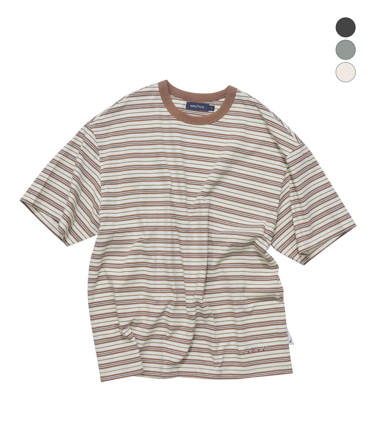 노티카(NAUTICA) 83플래그 스트라이프 티셔츠(3colors) NTS5436