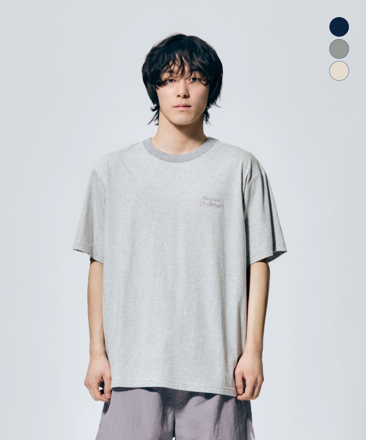 노티카(NAUTICA) 챌린지 스트라이프 티셔츠(3colors) NTS5446