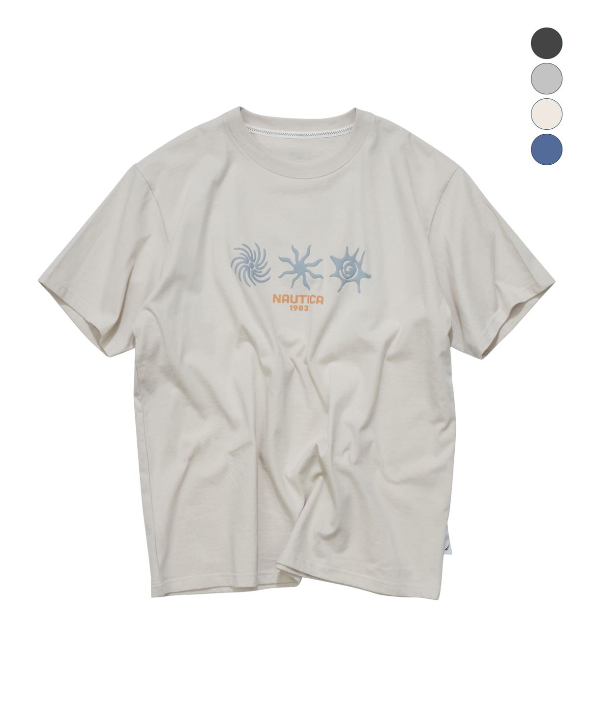 노티카(NAUTICA) 오션 토템 티셔츠(4colors) NTS5546