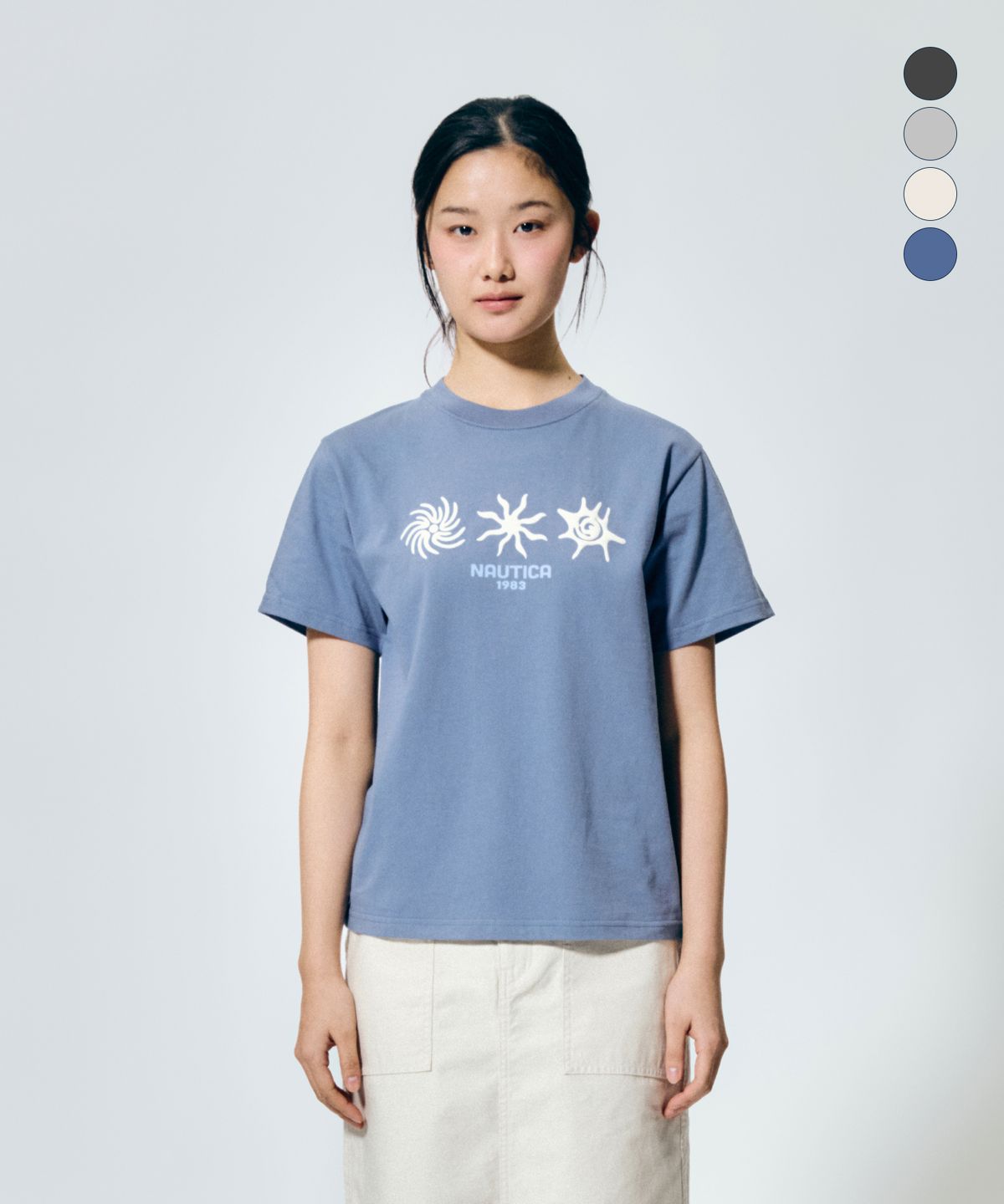 노티카(NAUTICA) 오션 토템 티셔츠(4colors) NTS5546