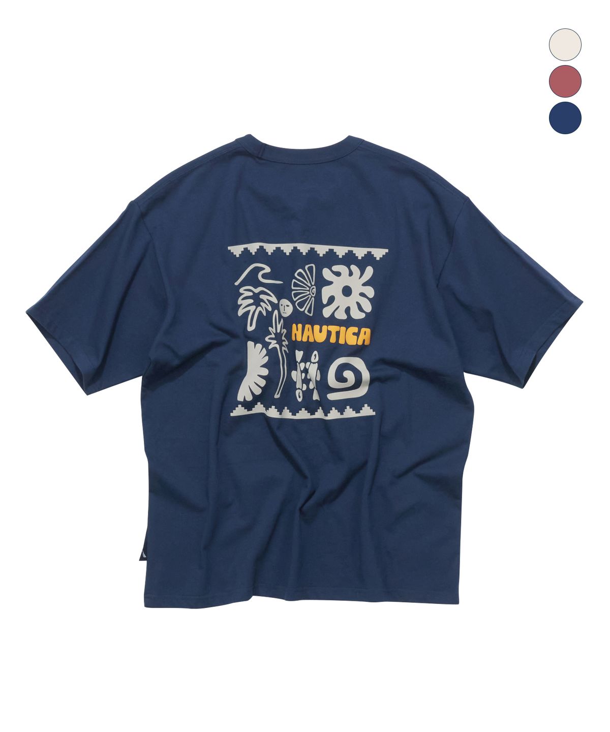 노티카(NAUTICA) 오션 트라이벌 티셔츠(3colors) NTS5556