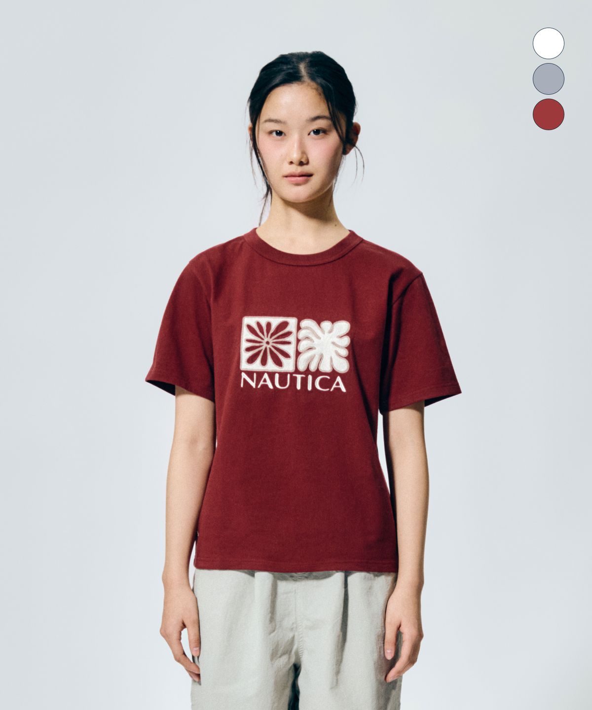 노티카(NAUTICA) 오션 사인 티셔츠(3colors) NTS5566