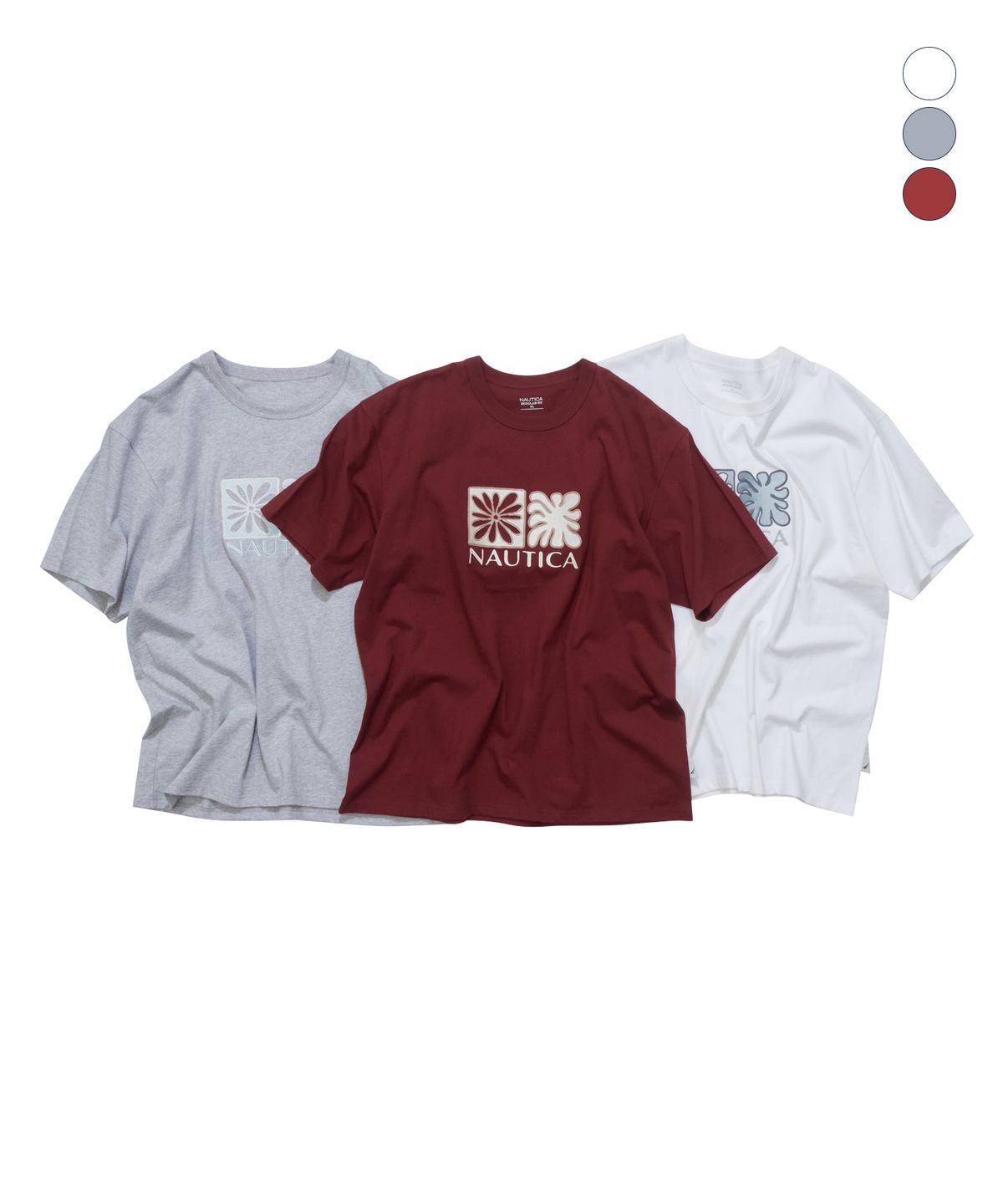 노티카(NAUTICA) 오션 사인 티셔츠(3colors) NTS5566