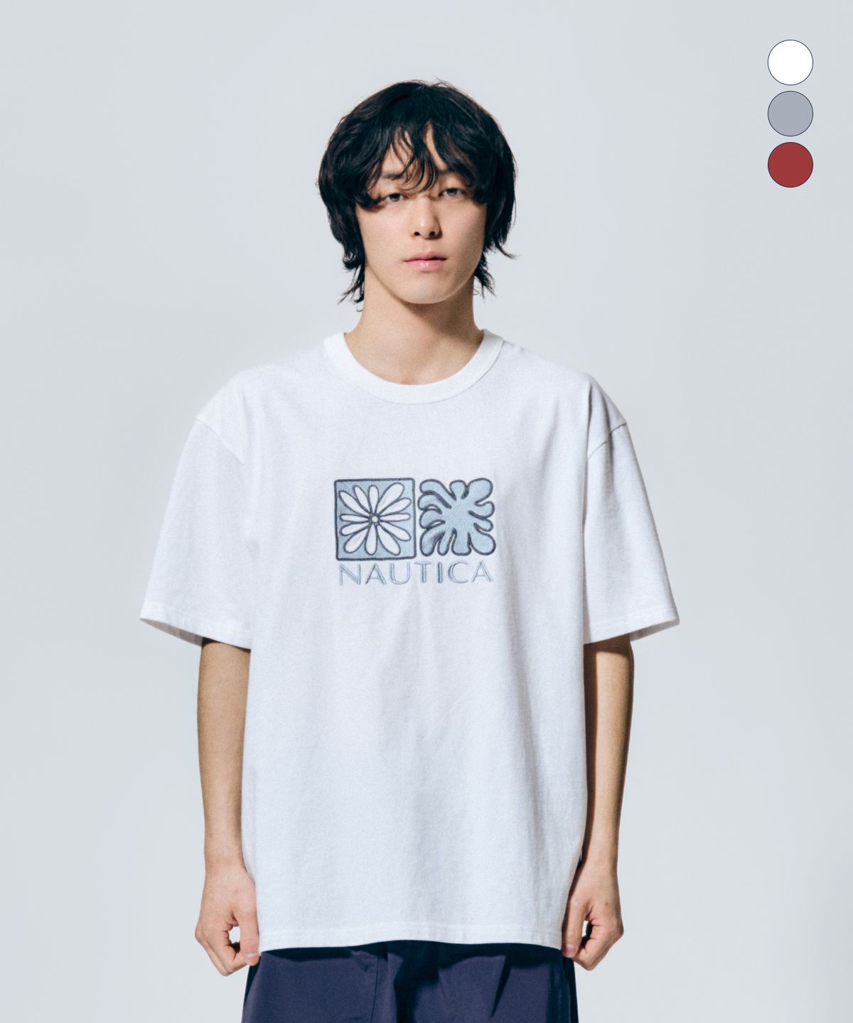 노티카(NAUTICA) 오션 사인 티셔츠(3colors) NTS5566