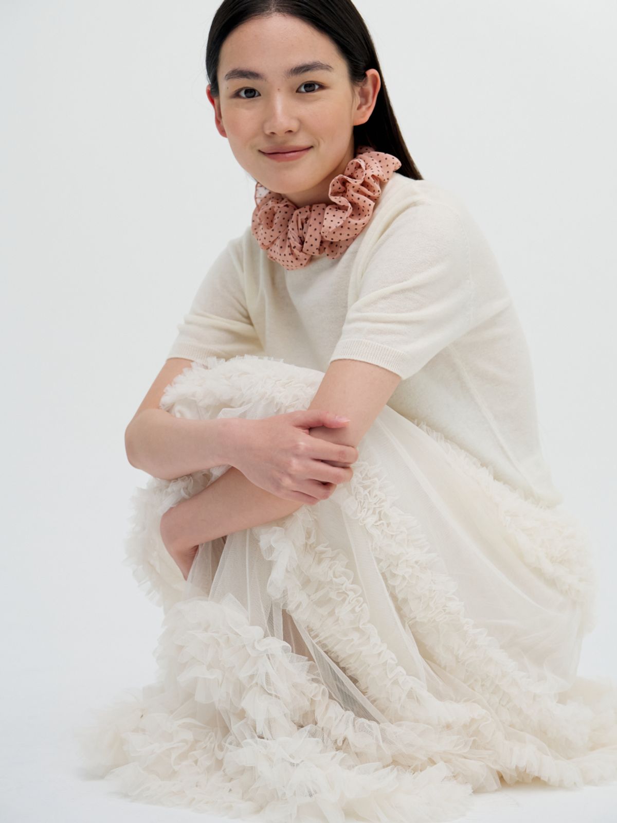 시오르(SIEOR) Petit Dot Nut Scarf_5colors