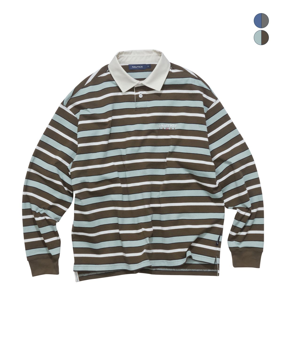 노티카(NAUTICA) 럭비 롱슬리브 티셔츠(2colors) NPO4996