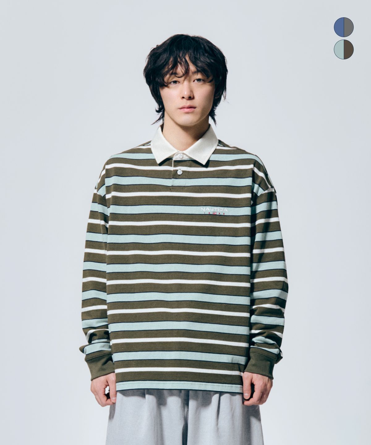 노티카(NAUTICA) 럭비 롱슬리브 티셔츠(2colors) NPO4996
