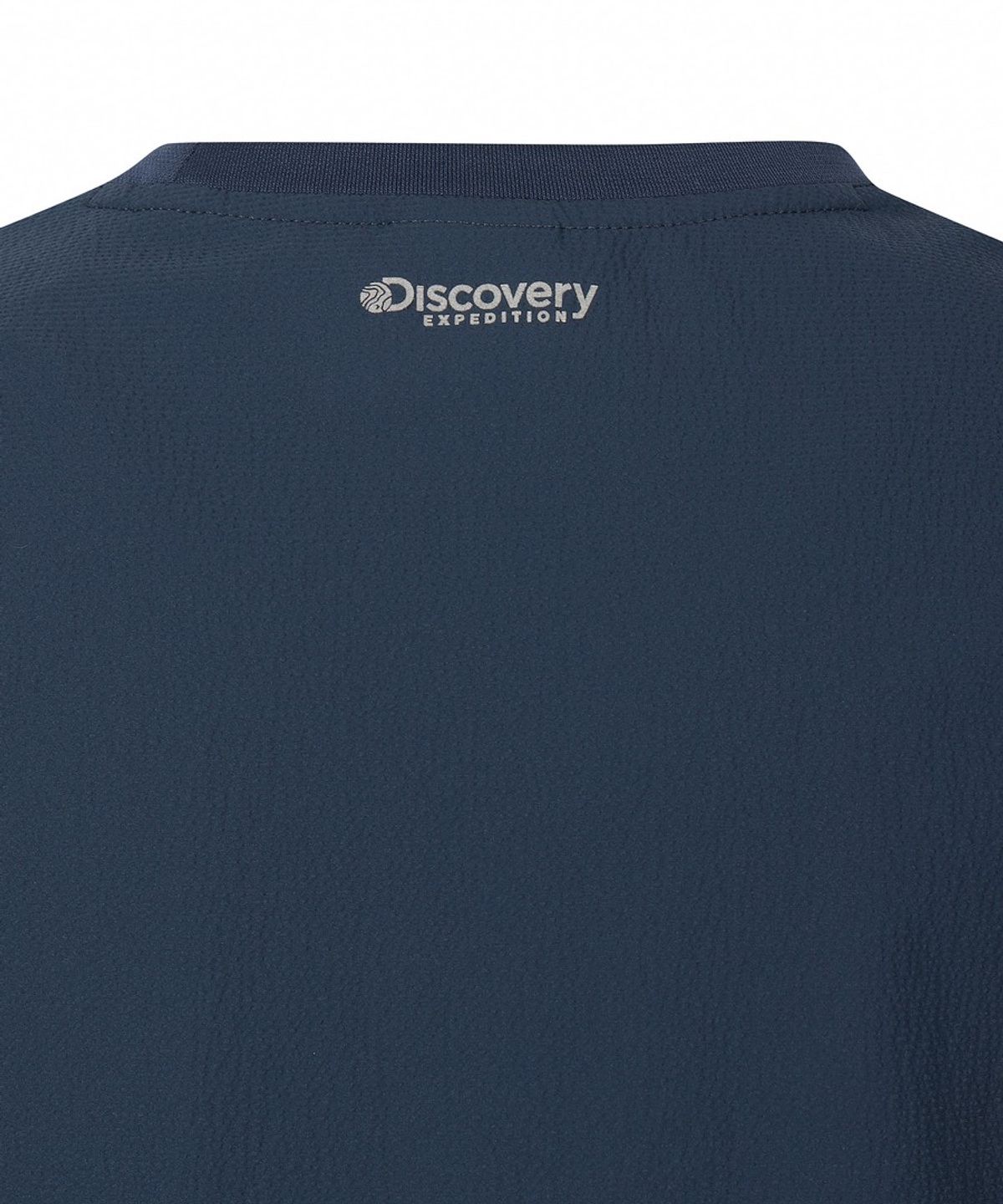 디스커버리 익스페디션(DISCOVERY EXPEDITION) 여성 시어서커 우븐 반팔티셔츠 (D/INDIGO)