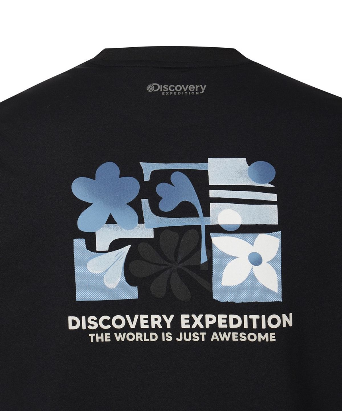 디스커버리 익스페디션(DISCOVERY EXPEDITION) 유니 블룸 그래픽 반팔티셔츠 (BLACK)