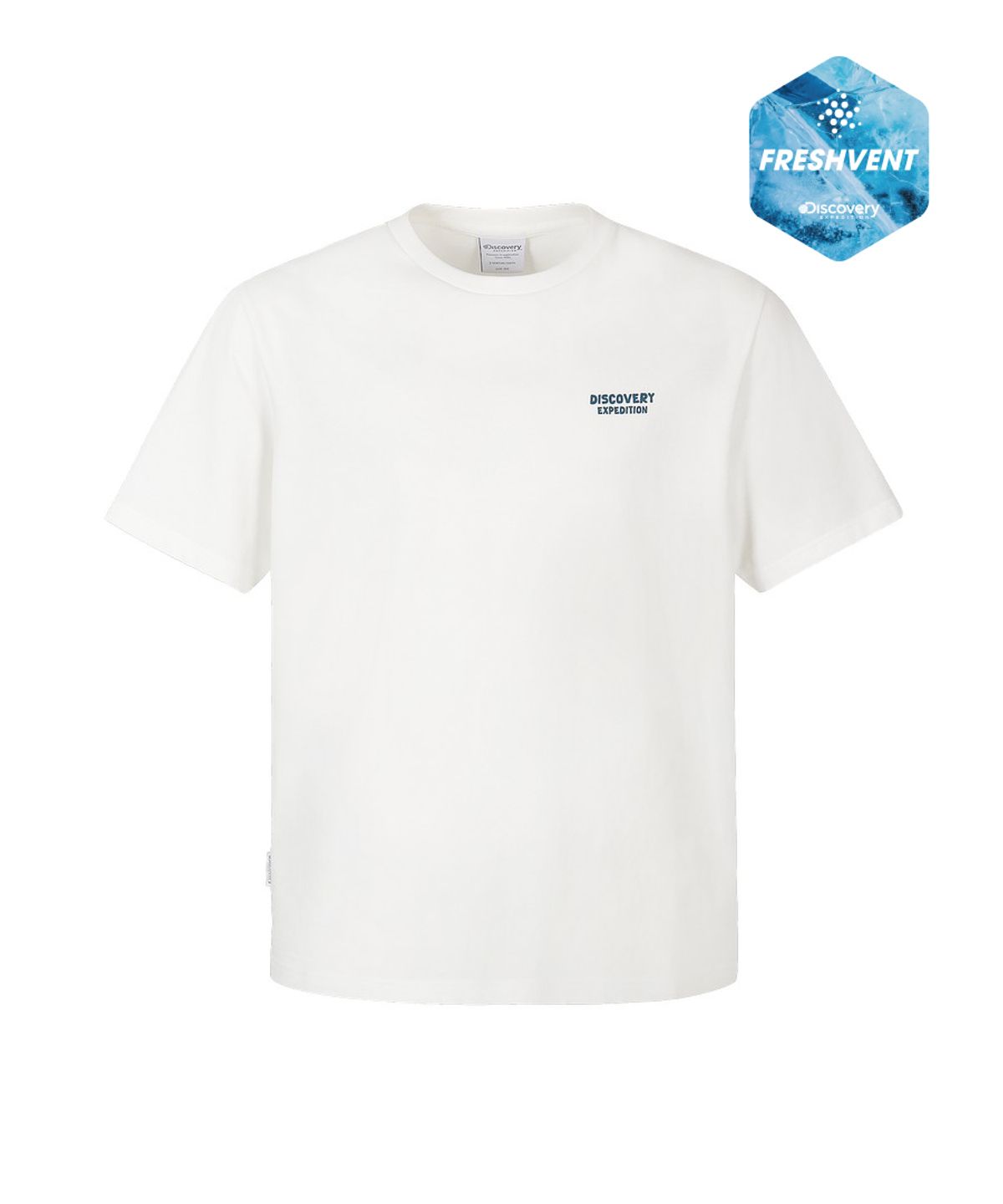 디스커버리 익스페디션(DISCOVERY EXPEDITION) 유니 프레시벤트 익스플로어 그래픽 반팔티셔츠 (WHITE)