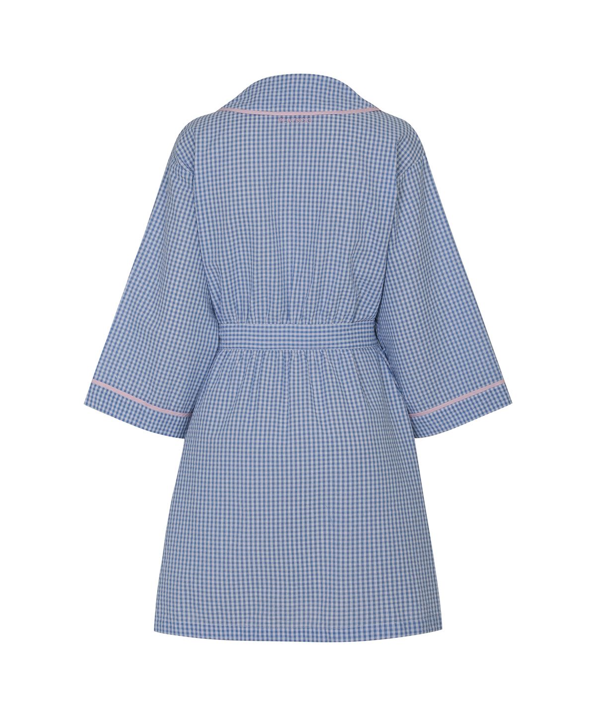 플레이부(PLAYBOO) SEERSUCKER COTTON ROBE_Light Blue