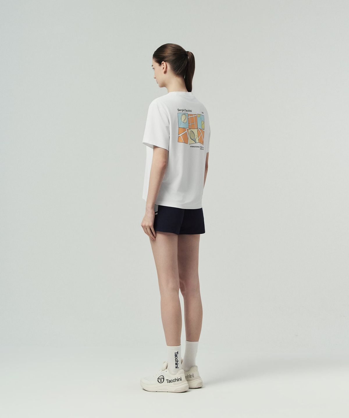 세르지오 타키니(SERGIO TACCHINI) U 레이프레쉬 그래픽 반팔 티셔츠 (White)