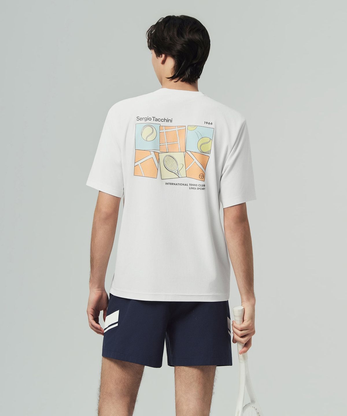 세르지오 타키니(SERGIO TACCHINI) U 레이프레쉬 그래픽 반팔 티셔츠 (White)