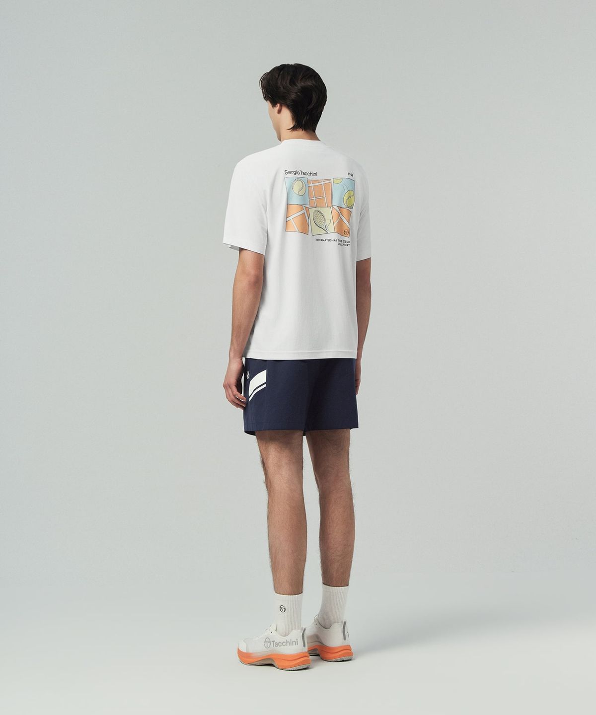 세르지오 타키니(SERGIO TACCHINI) U 레이프레쉬 그래픽 반팔 티셔츠 (White)