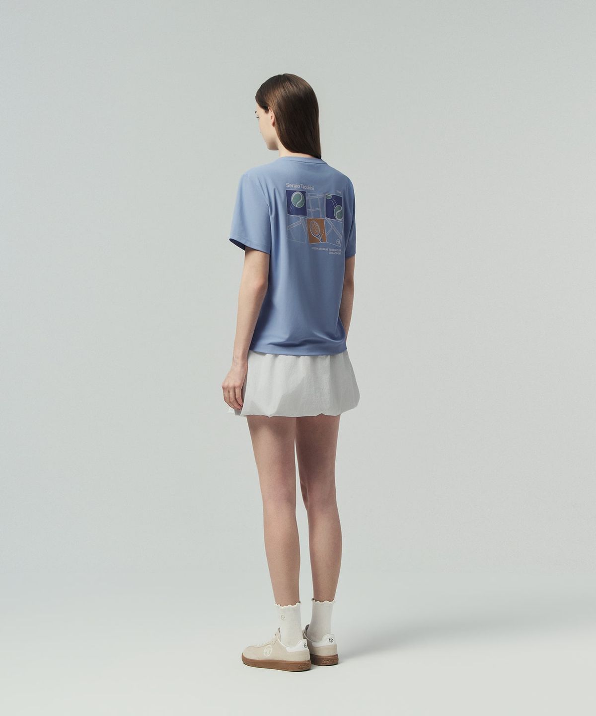 세르지오 타키니(SERGIO TACCHINI) U 레이프레쉬 그래픽 반팔 티셔츠 (L.Indigo)