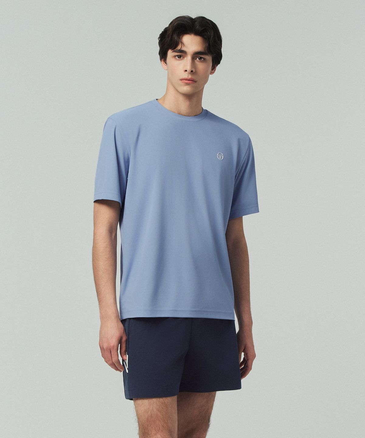 세르지오 타키니(SERGIO TACCHINI) U 레이프레쉬 그래픽 반팔 티셔츠 (L.Indigo)