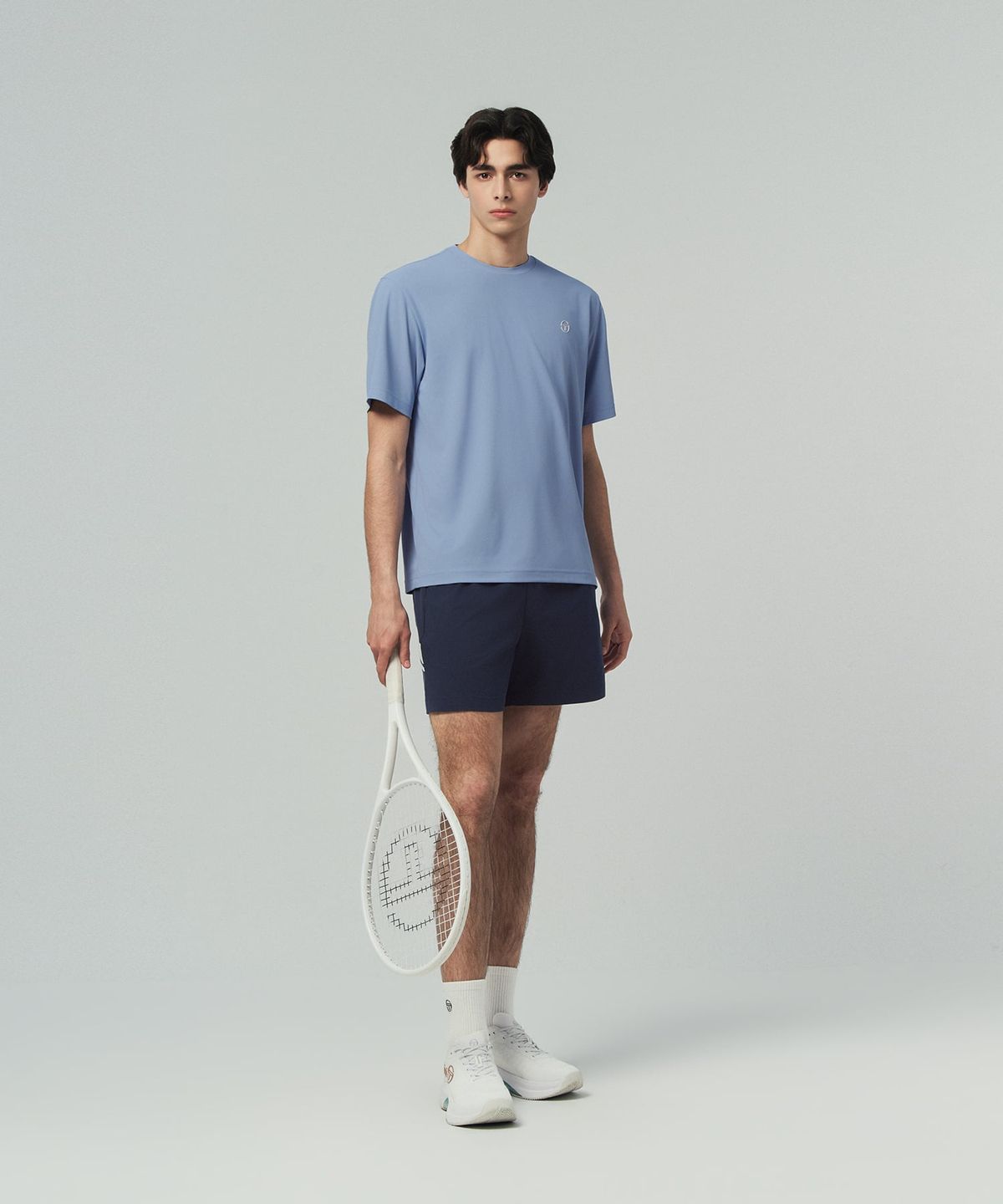 세르지오 타키니(SERGIO TACCHINI) U 레이프레쉬 그래픽 반팔 티셔츠 (L.Indigo)