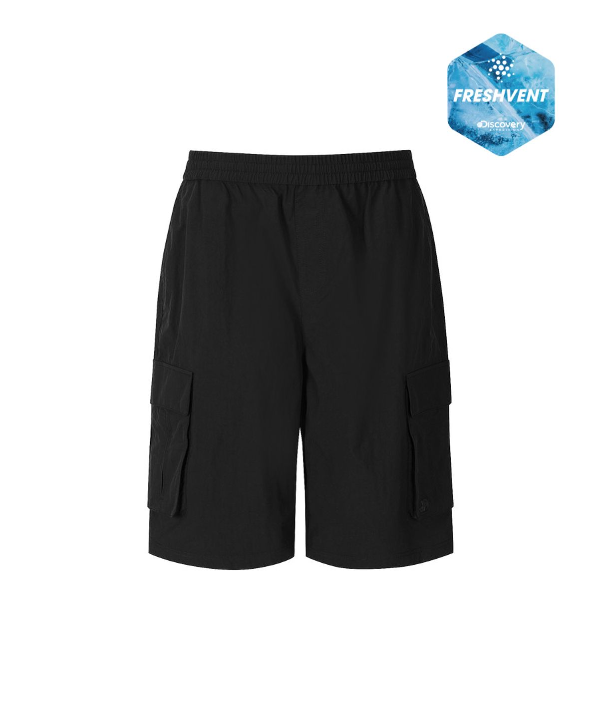 디스커버리 익스페디션(DISCOVERY EXPEDITION) 남성 프레시벤트 버뮤다 카고쇼츠 (BLACK)