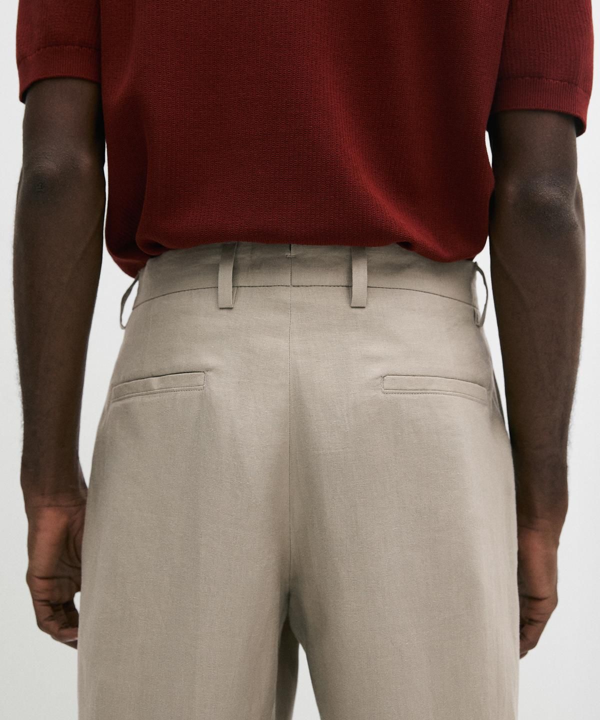 마시모두띠(MASSIMO DUTTI) 리넨 수트 팬츠