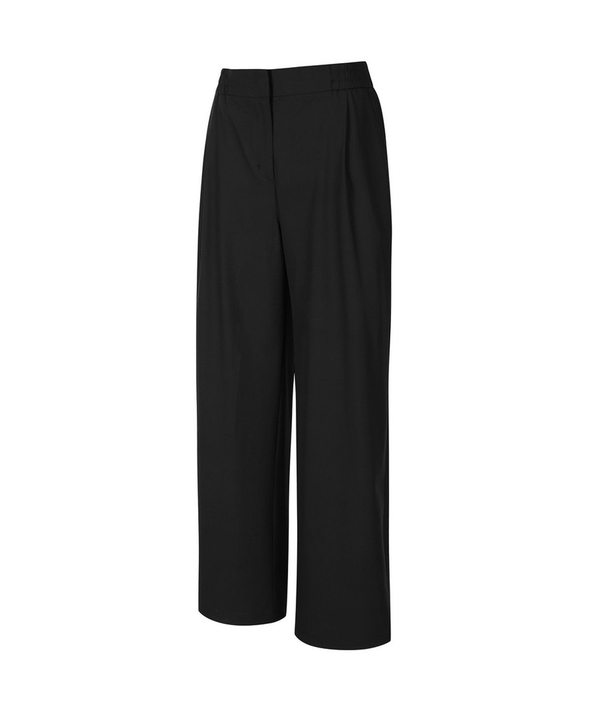 디스커버리 익스페디션(DISCOVERY EXPEDITION) 여성 애슬레져 세미와이드팬츠 (BLACK)