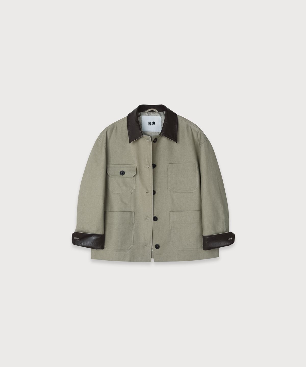 뮤제(MUSEE) FALLET Oversize Work Jacket_Light Khaki