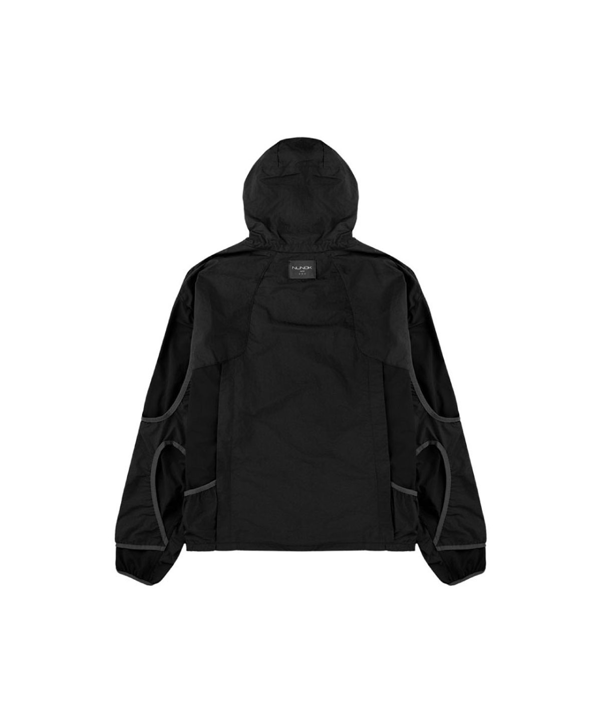 누녹(NUNOK) [ UNIT 03 ] ARC-SLEEVE SHELL (BLACK)