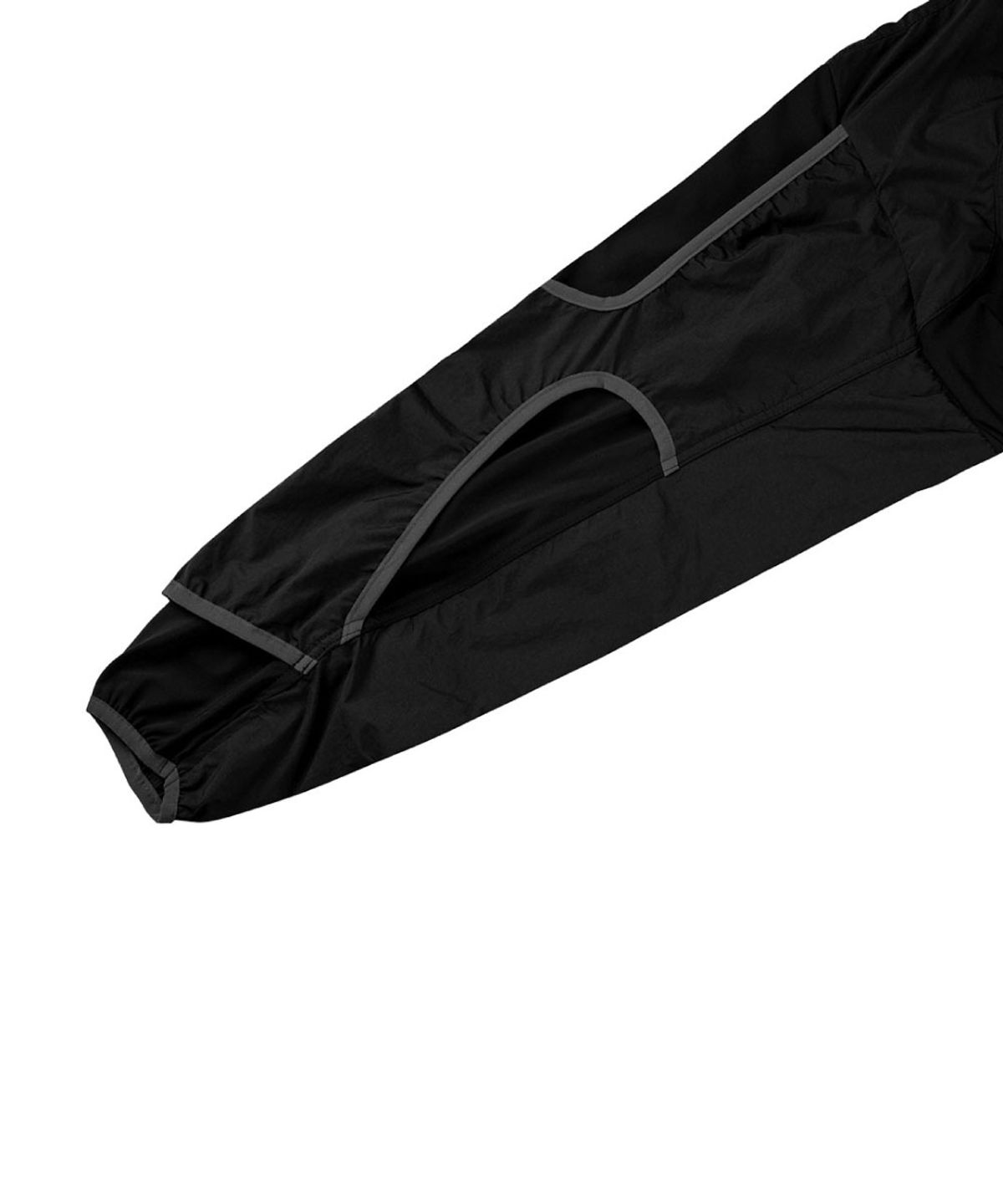 누녹(NUNOK) [ UNIT 03 ] ARC-SLEEVE SHELL (BLACK)