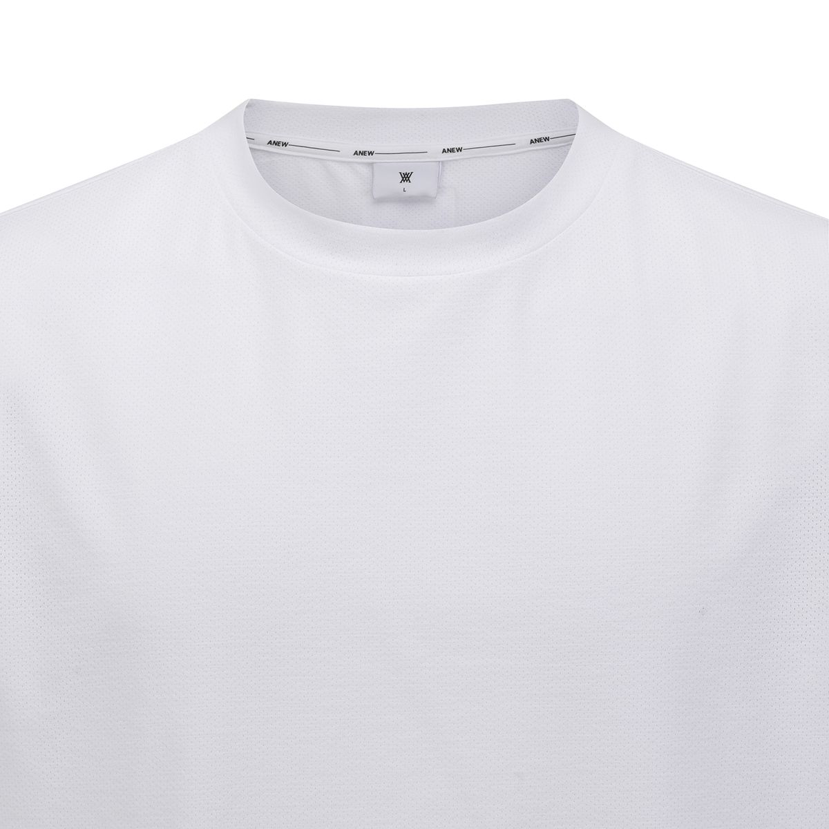 어뉴골프(ANEW GOLF) MEN SOLID ROUND SHORT SLEEVE T-SHIRT_WH