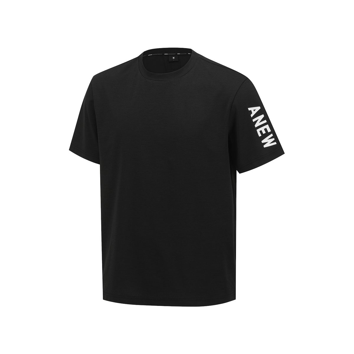 어뉴골프(ANEW GOLF) MEN SOLID ROUND SHORT SLEEVE T-SHIRT_BK