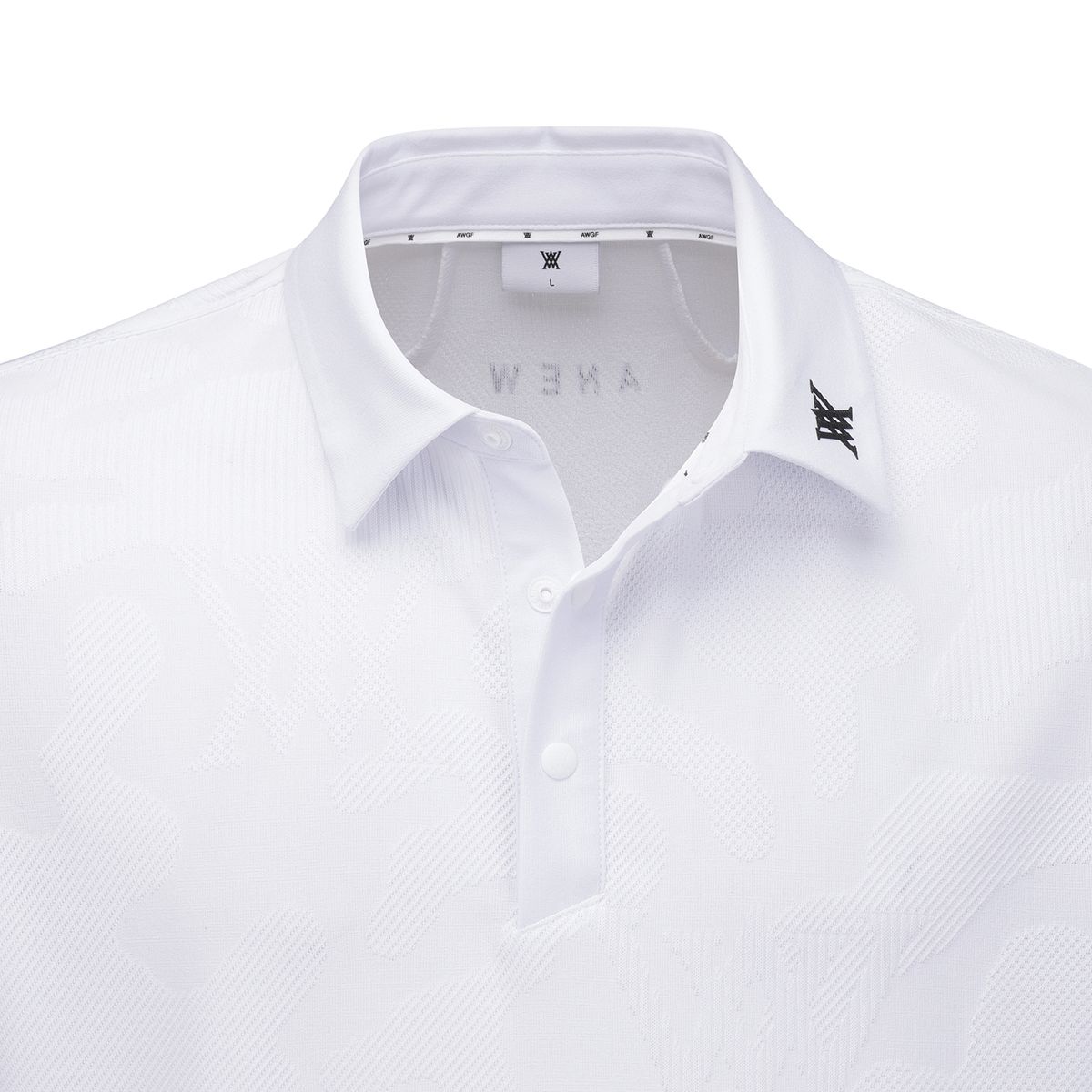어뉴골프(ANEW GOLF) MEN CAMO JACQUARD T-SHIRT_WH