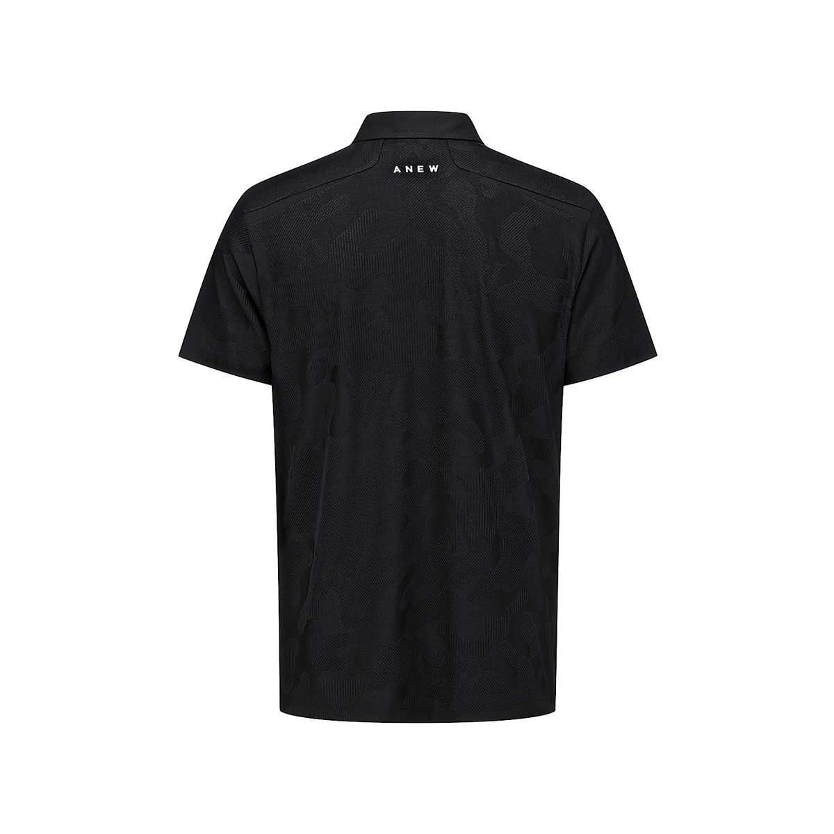 어뉴골프(ANEW GOLF) MEN CAMO JACQUARD T-SHIRT_BK