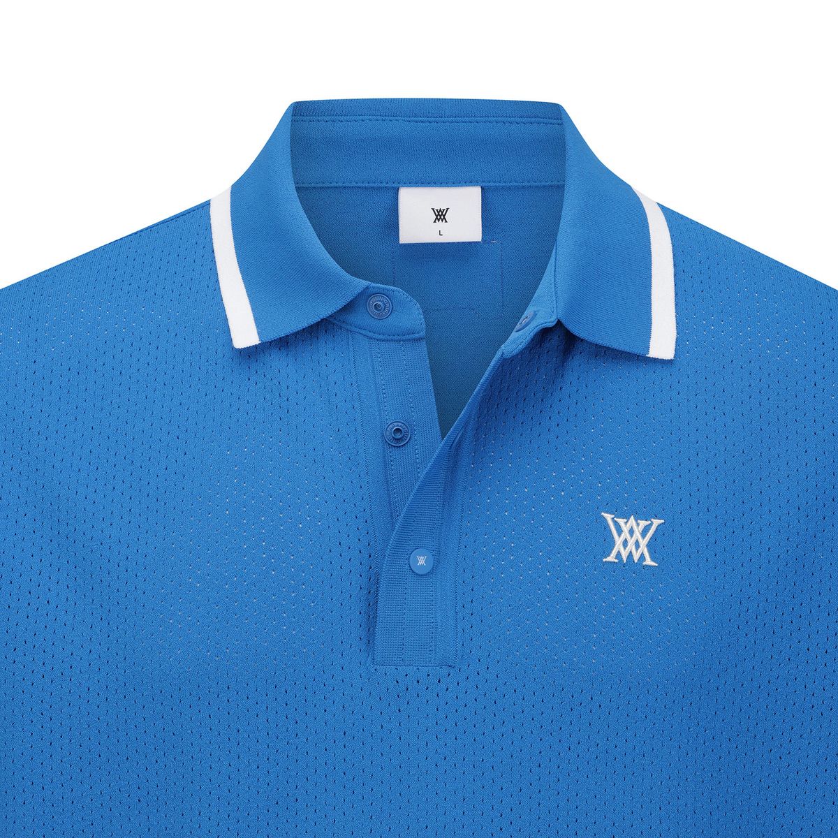 어뉴골프(ANEW GOLF) MEN ROPE LOGO SHORT SLEEVE T-SHIRT_BL