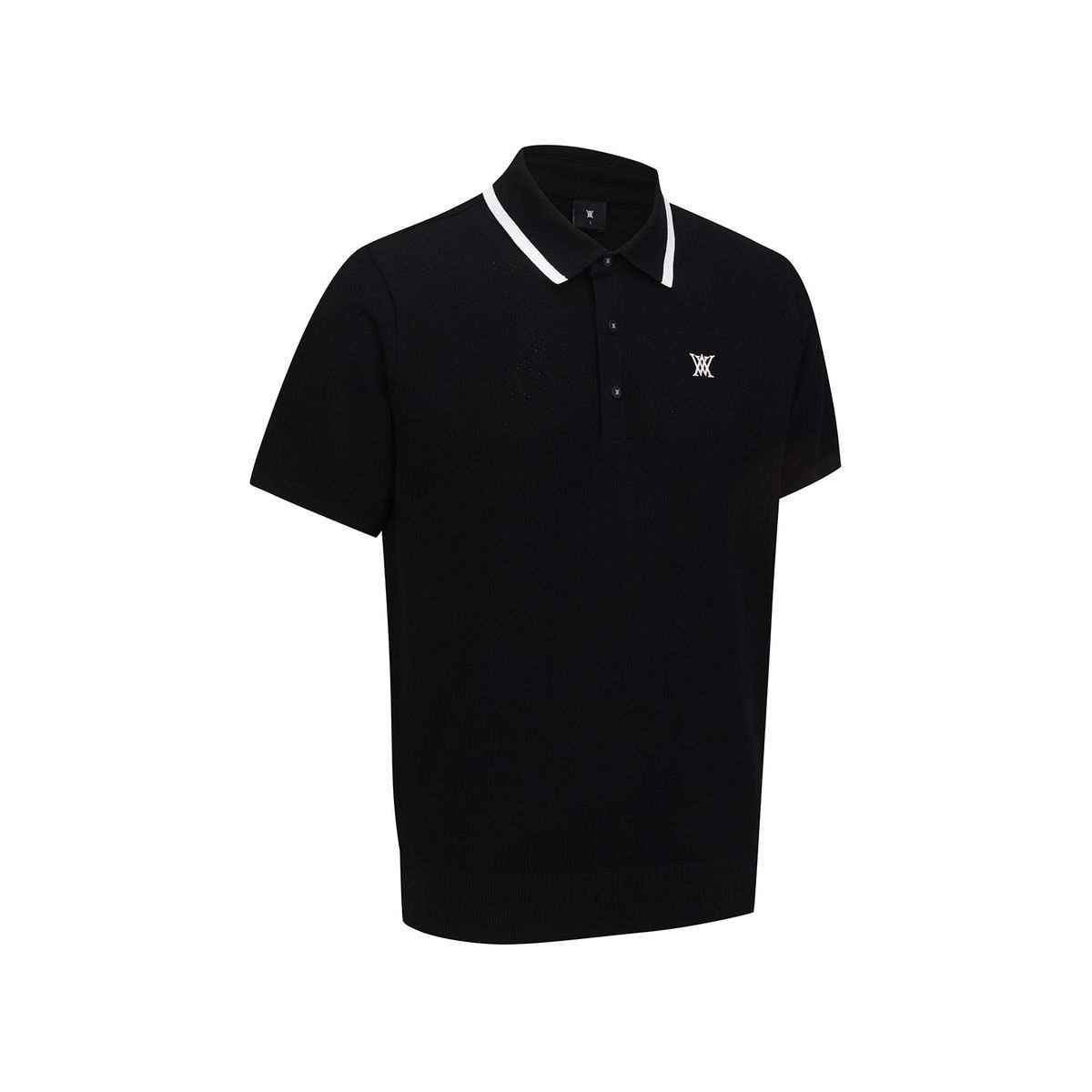 어뉴골프(ANEW GOLF) MEN ROPE LOGO SHORT SLEEVE T-SHIRT_BK