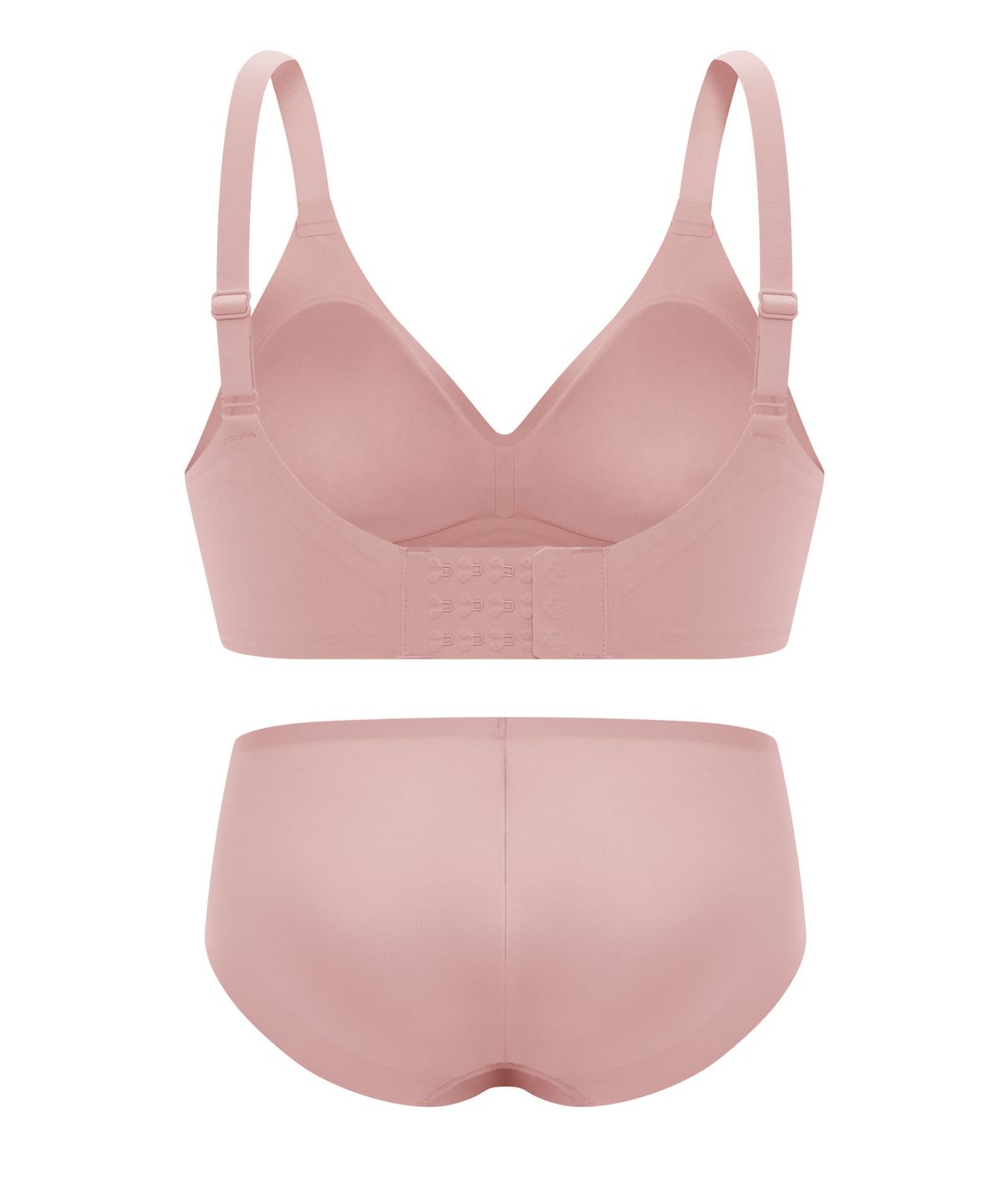 엘르이너웨어(ELLE INNERWEAR) [옆볼륨][글래머핏] 쉐딩 브라 팬티 세트 V2 - 핑크