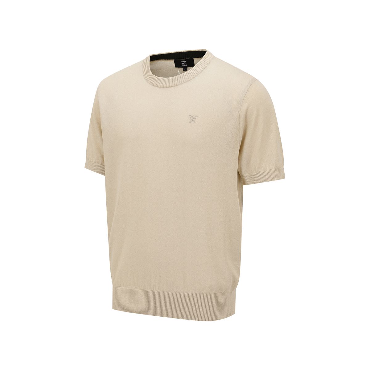 어뉴골프(ANEW GOLF) MEN SOLID SHORT SLEEVE SWEATER_BE