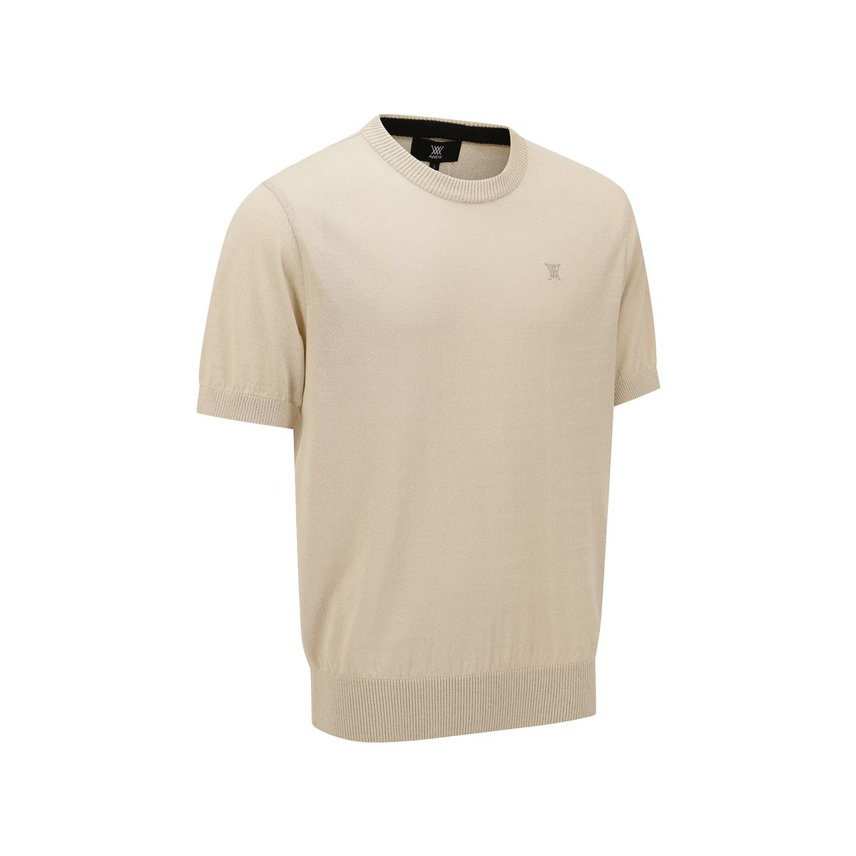 어뉴골프(ANEW GOLF) MEN SOLID SHORT SLEEVE SWEATER_BE