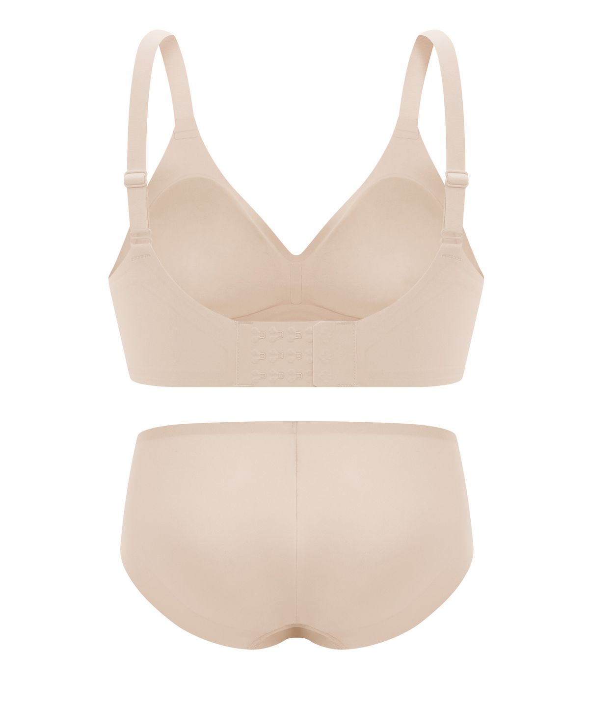 엘르이너웨어(ELLE INNERWEAR) [옆볼륨][글래머핏] 쉐딩 브라 팬티 세트 V2 - 스킨
