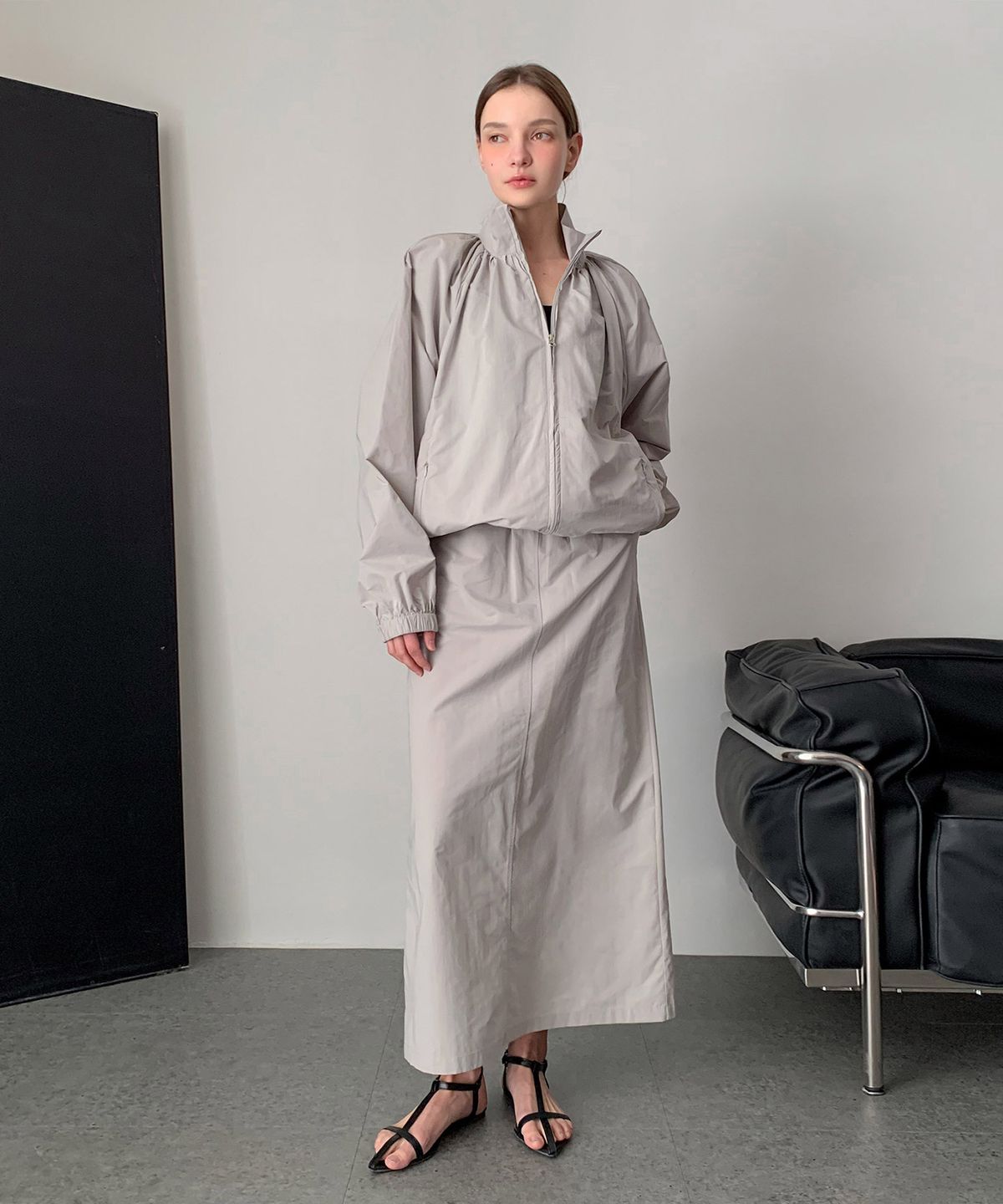 바스카라(VASCARA) Dana Slit Long Skirt (3colors)