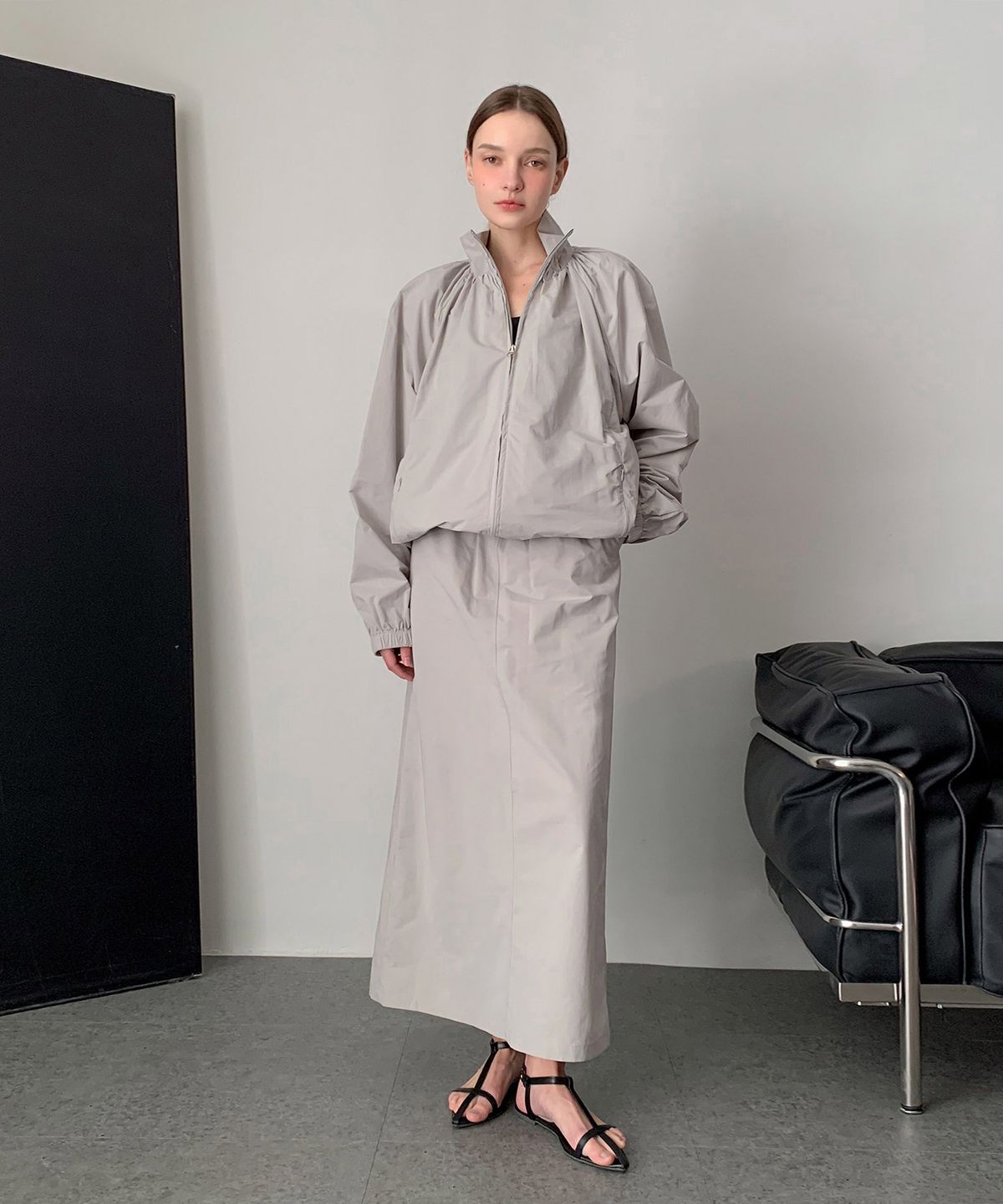 바스카라(VASCARA) Dana Slit Long Skirt (3colors)