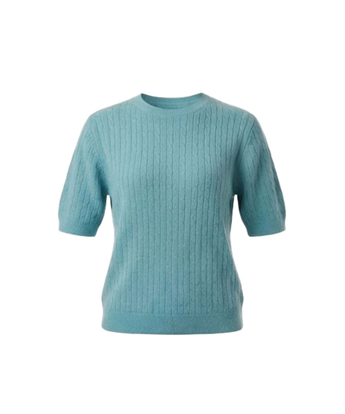 바스카라(VASCARA) Cable Round Short Sleeve Knit (5colors)