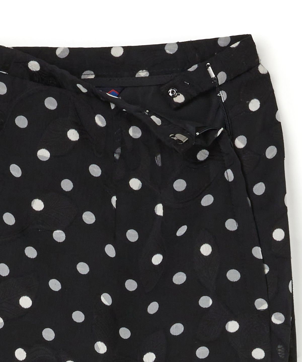 펜필드(PENFIELD) 도트 플라워 레이어드 스커트 블랙_FS2WS84F