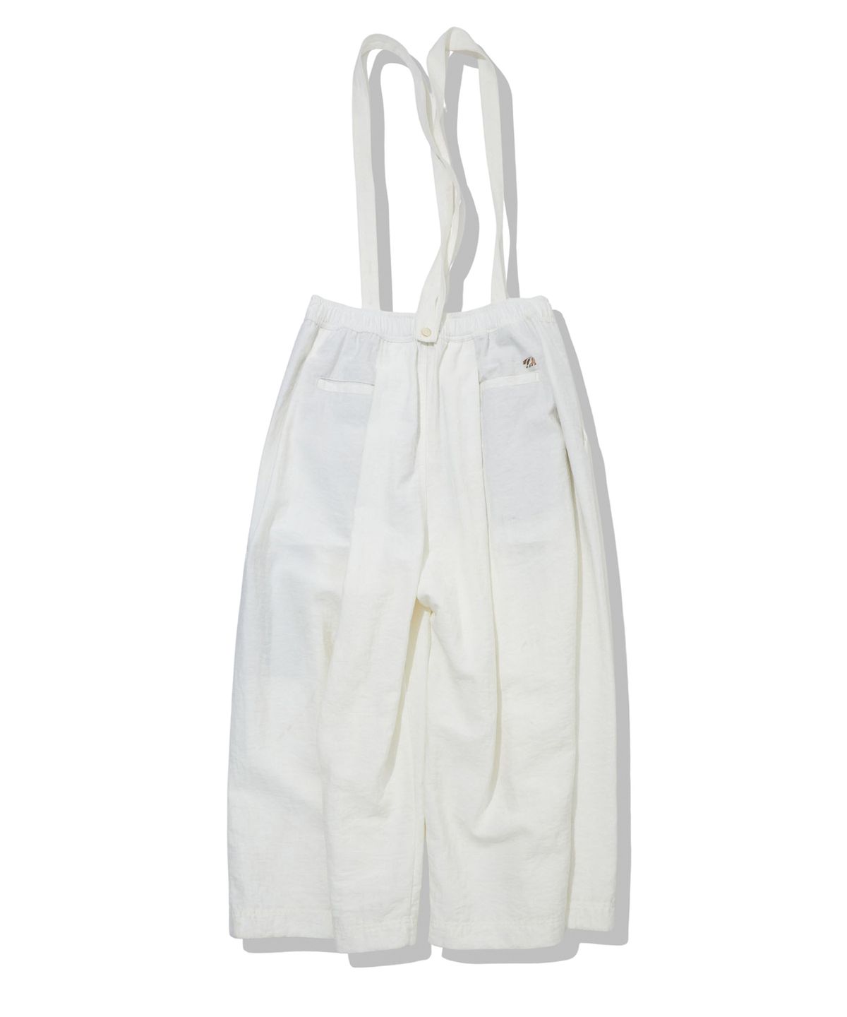 펜필드(PENFIELD) 린넨 서스펜더 카프리 팬츠 화이트_FS2WP18U