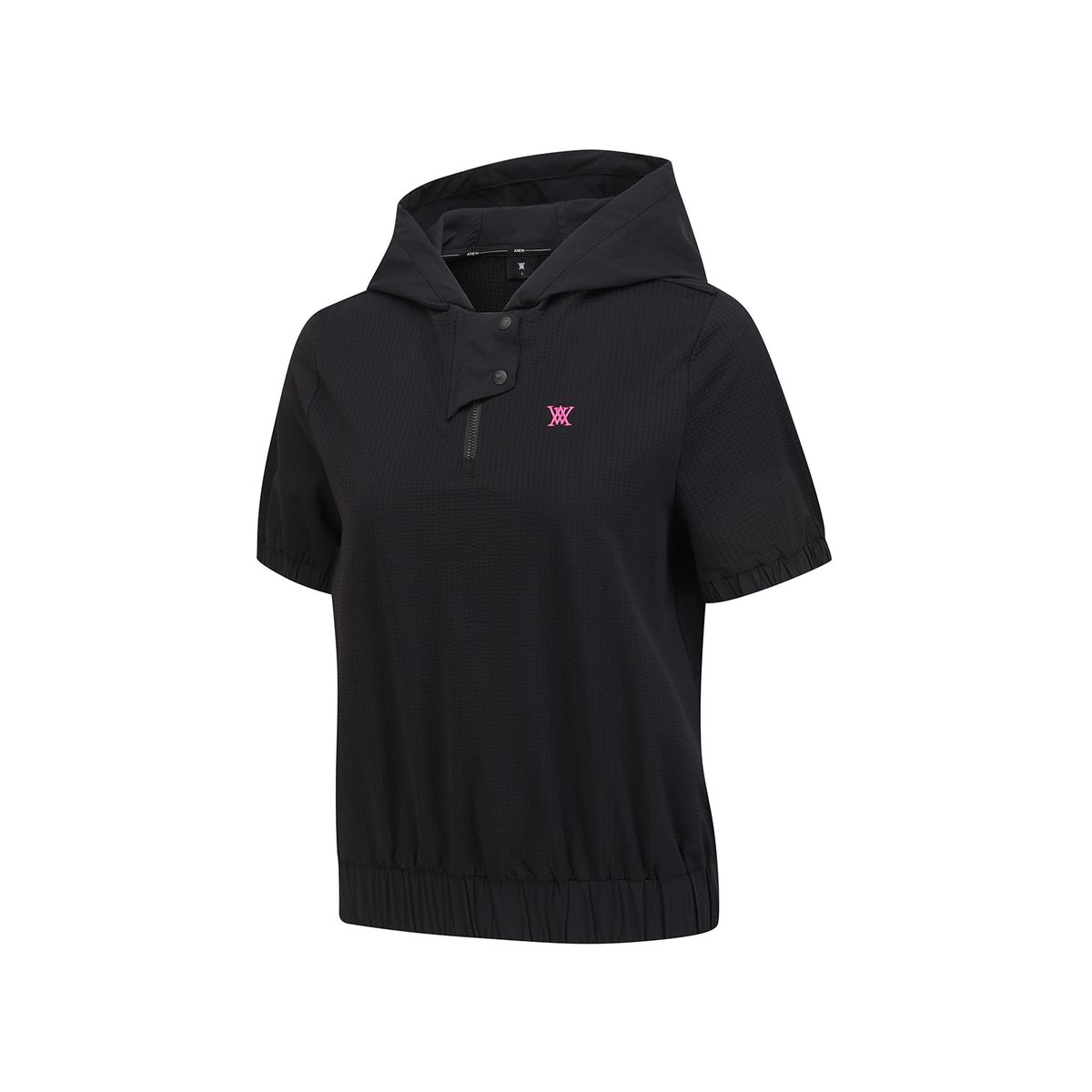 어뉴골프(ANEW GOLF) WOMEN HOODED T-SHIRT_BK
