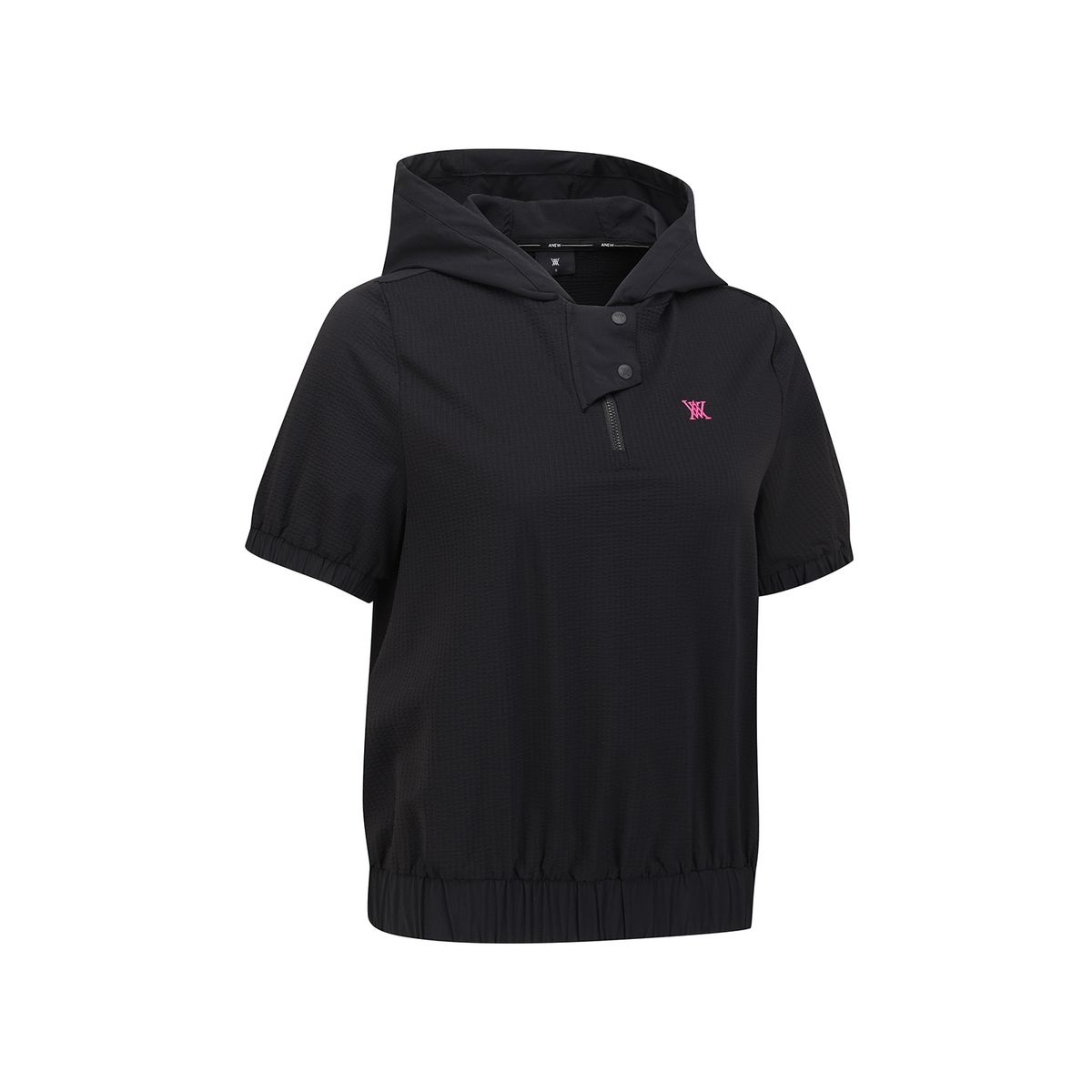 어뉴골프(ANEW GOLF) WOMEN HOODED T-SHIRT_BK