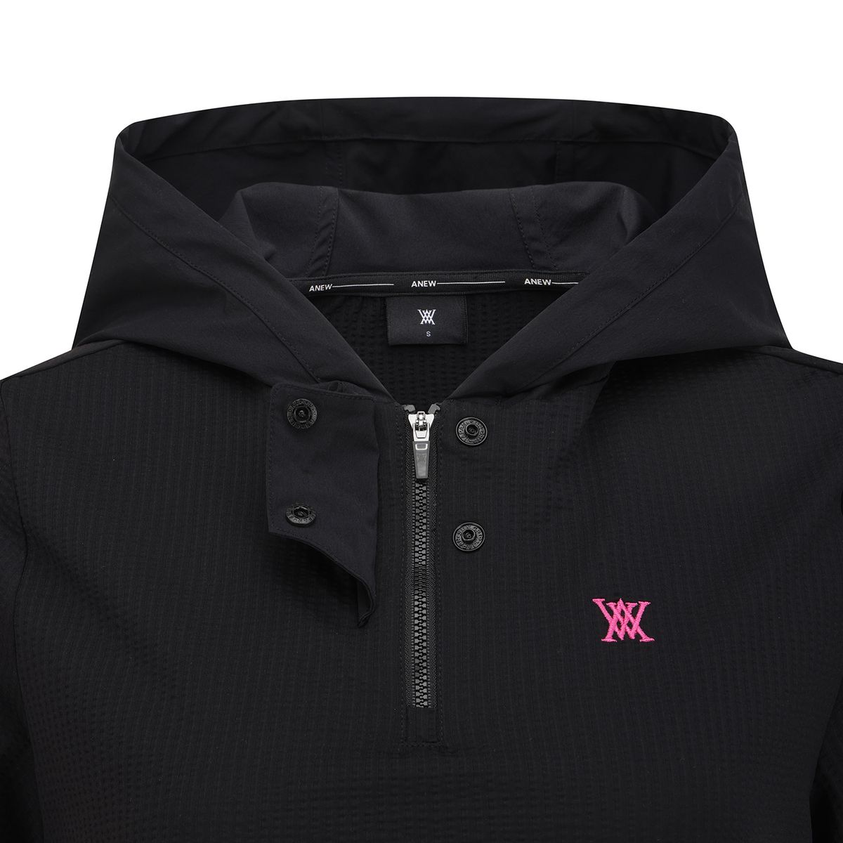 어뉴골프(ANEW GOLF) WOMEN HOODED T-SHIRT_BK